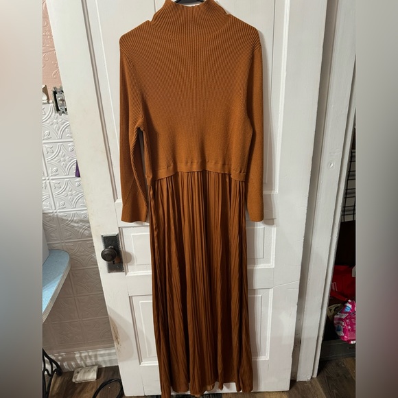 Anthropologie Dresses & Skirts - Anthropologie Layered Mock Neck Sweater Maxi Dress 2x